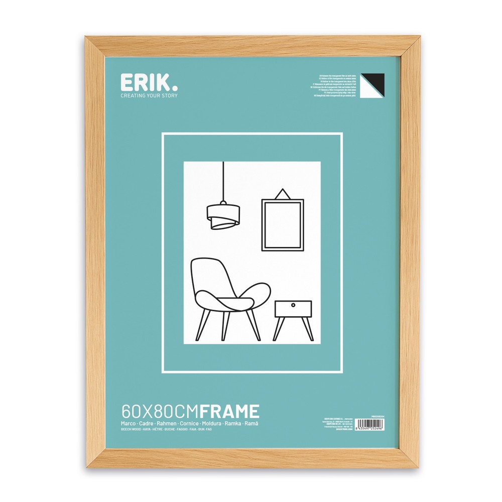 Grupo Erik - 60X80Cm Mdf Beech Frame Cadre - Multicolore